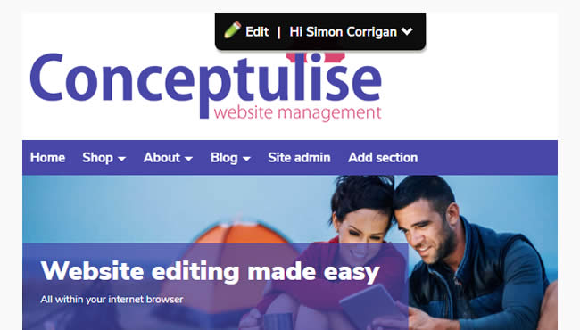 Website editing