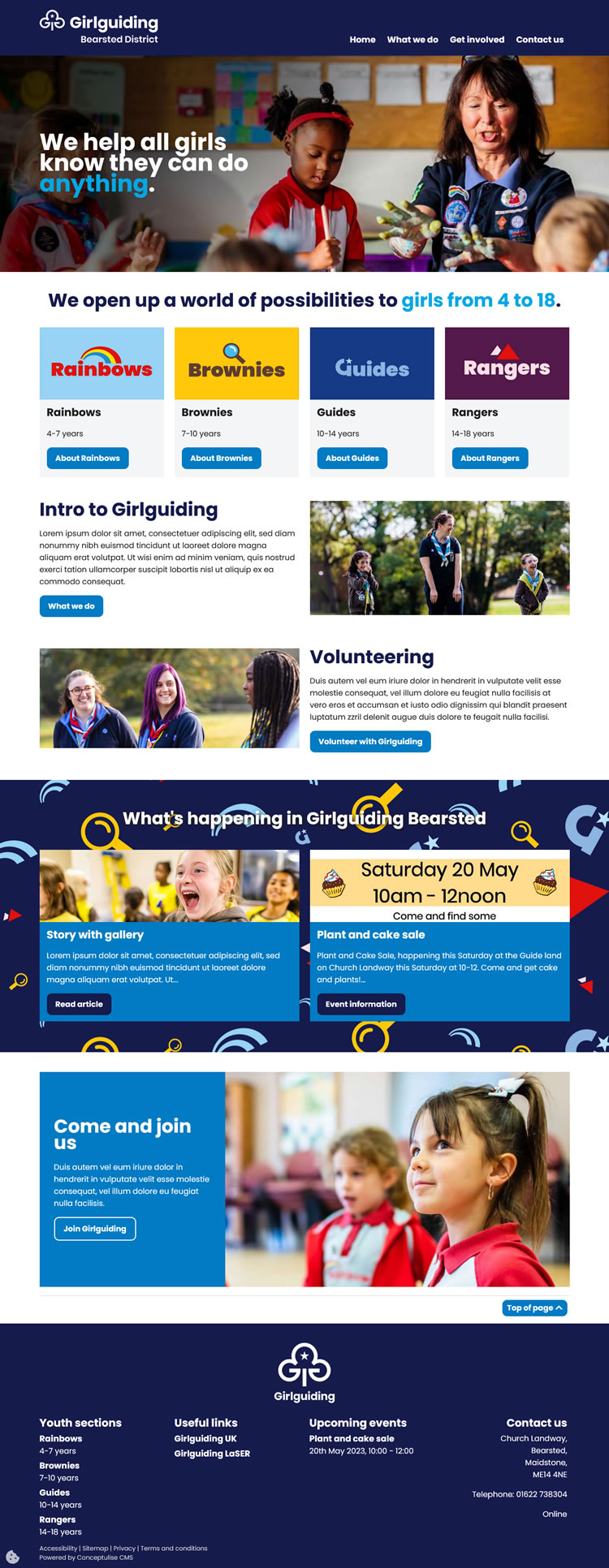 Girlguiding websites