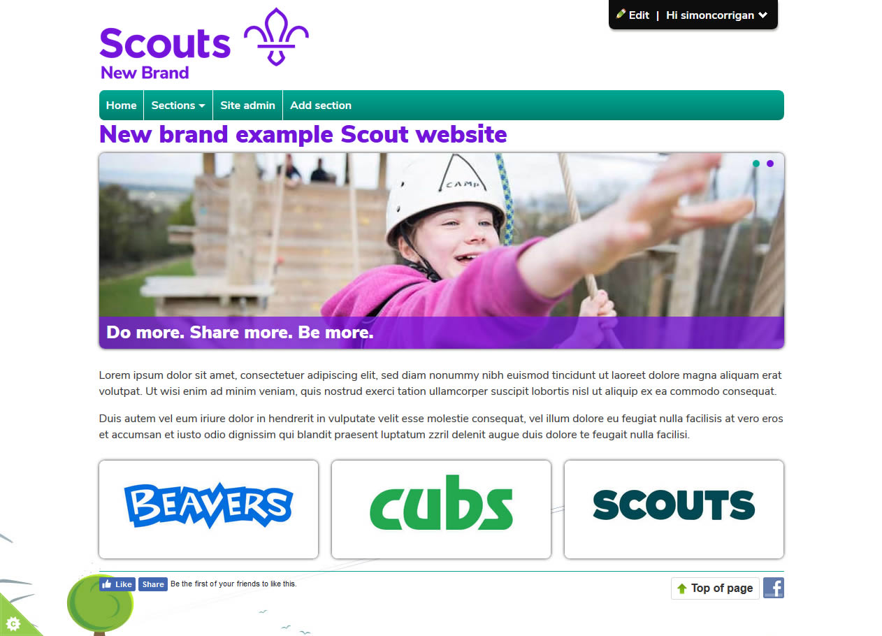 Scout gone camping template