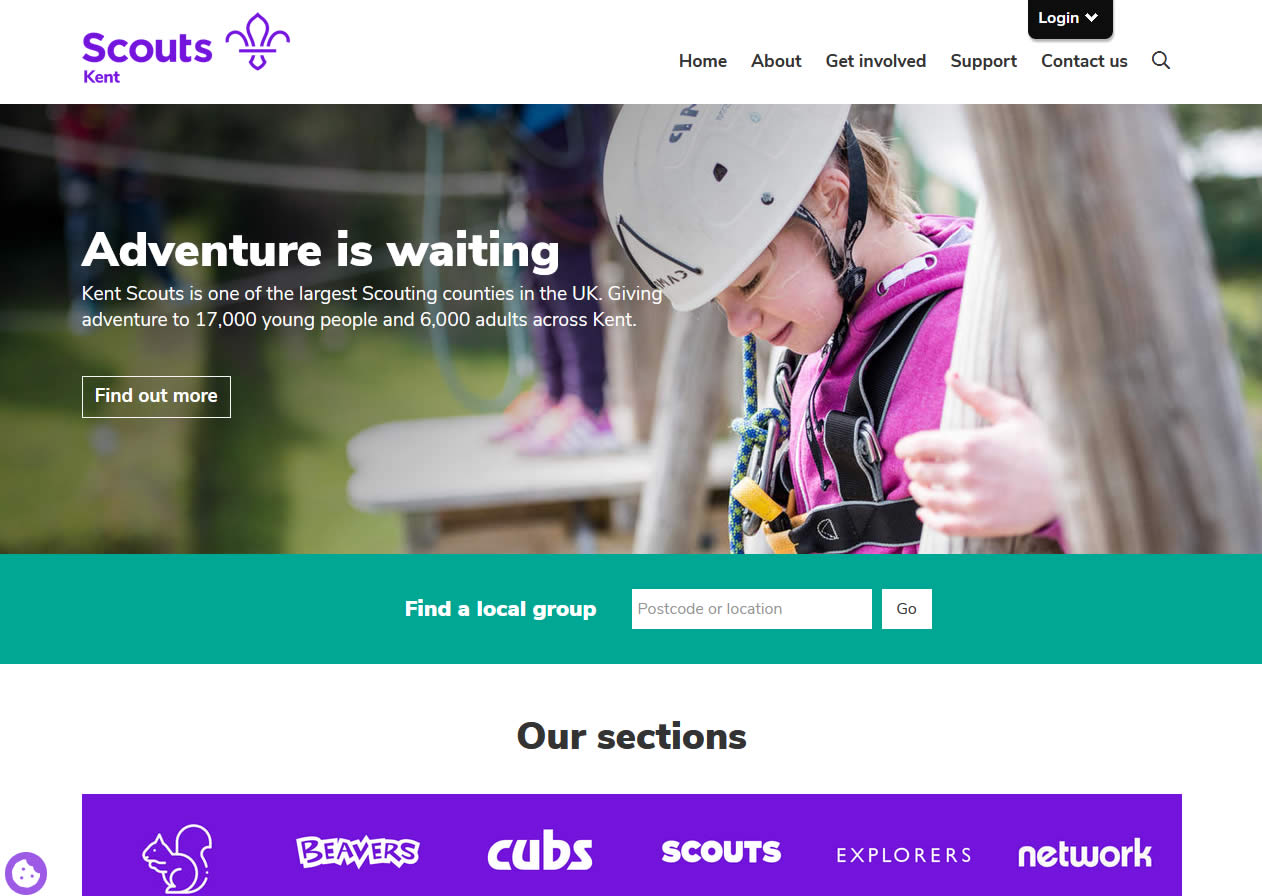Scout website template